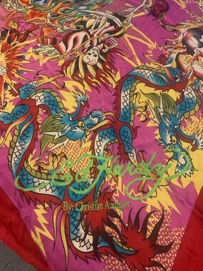 Classic Ed Hardy Silk Scarf by Christian Audigier